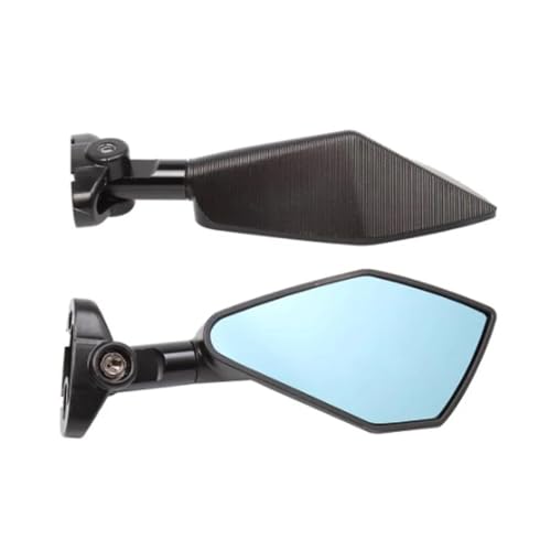 SJSJJAH Motorrad Zurück Universal Aluminium Roller Racer Rückspiegel Seite Spiegel Für von SJSJJAH