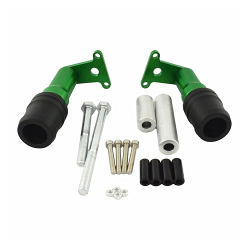 SJSJJAH Motorradrahmen Sliders Guard Crash Pad Spule Verkleidung Fallschutz for 400/400 2018 2019 2020 2021 2022(Green) von SJSJJAH