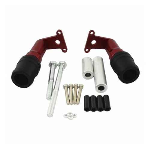 SJSJJAH Motorradrahmen Sliders Guard Crash Pad Spule Verkleidung Fallschutz for 400/400 2018 2019 2020 2021 2022(Red) von SJSJJAH