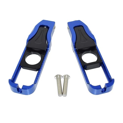 SJSJJAH Motorradteile Hinterrad-Achsblöcke Kettenspanner Spanner for YZF R6 YZF-R6 RJ27 2017 2018 2019 2020 2021(Blue) von SJSJJAH