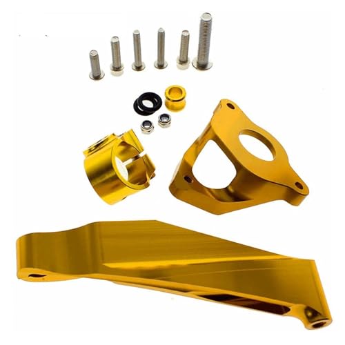 SJSJJAH Motorradteile for CBR600RR CBR 600 RR Lenkungsstabilisator-Dämpferhalterung 2007-2016 2008 2009 2010 2011 2012(Gold) von SJSJJAH