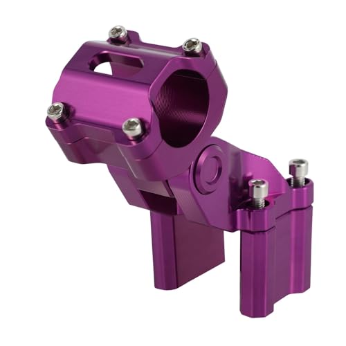 SJSJJAH Motorräder Zubehör Einstellbare Lenker Riser Bar Schellen Montieren Riser Vorbau for SX Light Bee SX Elektrische Dirt Bike(PURPLE) von SJSJJAH