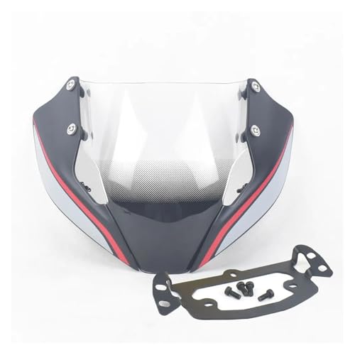 SJSJJAH Naked Bike Windschutzscheibe Rauchabweiser mit Halterungsbefestigungsschrauben for MONSTER 821 1200S 797 2018-2021 Jahre(Night Elf B) von SJSJJAH