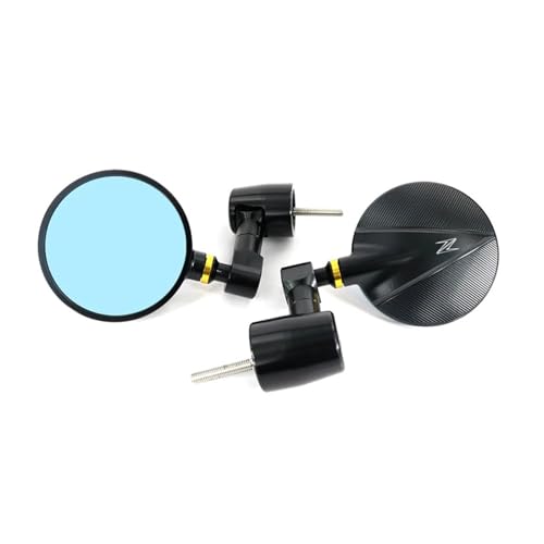 SJSJJAH Passend for Z125 Z250/Z250SL Z300 Z650 Z750 Z800 Z900 Z1000 Motorrad CNC Rückansicht Seitenspiegel Lenkerendenspiegel(Gold) von SJSJJAH