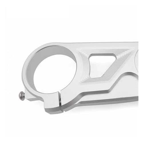 SJSJJAH S1000 RR Motorrad Obere Gabel for S1000RR 2015 2016 2017 2018 Top Gabel Clamp Oberen Triple Halterung Vorderrad Gabel Brücke(Silver) von SJSJJAH