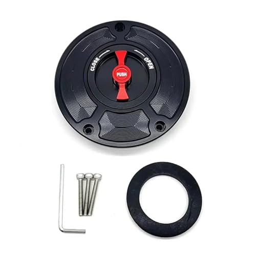 SJSJJAH Tankdeckel Abdeckung for VTR1000F/Firestorm/SuperHawk 2000 VTR1000 SP-2 2000 Hawk GT NT650 1988-1991(Black Red) von SJSJJAH