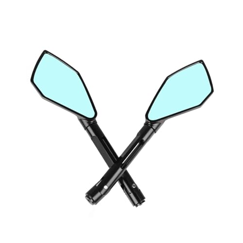 SJSJJAH Universal Aluminium Motorrad Lenker End Spiegel 8mm 10mm Seite Rückspiegel for Street Sport Dirt Bike Cruiser Chopper von SJSJJAH