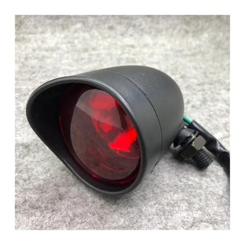 SJSJJAH Universal Aluminium Motorrad Rücklicht Bremse Stop Lauflicht Motocross Rückleuchte(Black) von SJSJJAH