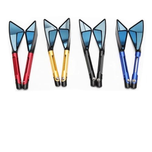 SJSJJAH Universal CNC Motorrad Rearview Außenspiegel for CBR 600 MT09 R15 GSXR 750 Motormodifikationsteil(Blue) von SJSJJAH