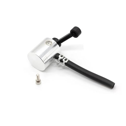 SJSJJAH Universal Motorrad Brems Flüssigkeit Reservoir Hinten Master Zylinder Tank Öl Tasse Für(Sliver) von SJSJJAH