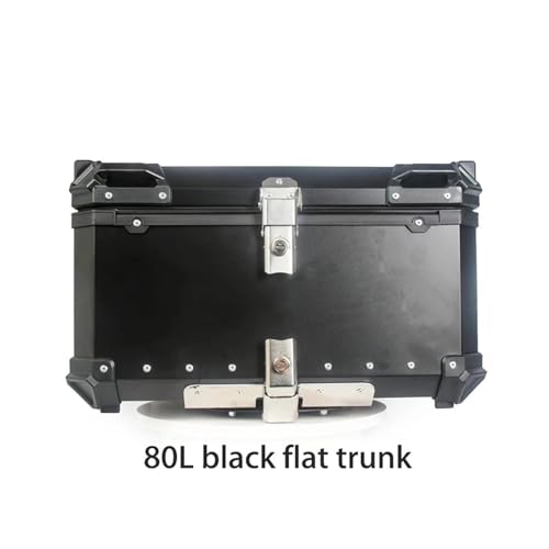 SJSJJAH Universal Motorrad Hinten Gepäck Trunk Lagerung Moto Top Case Box Wasserdicht Helm Schlüssel Lock Schwanz Toolbox Aluminium(A) von SJSJJAH