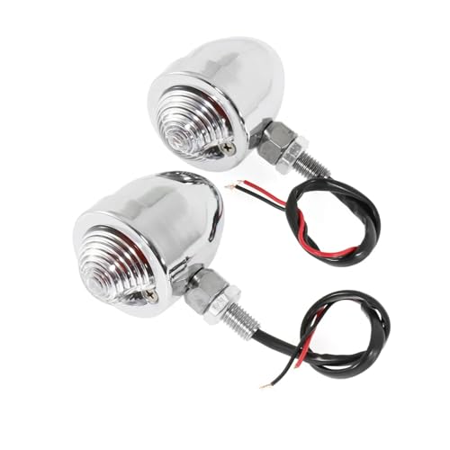 SJSJJAH Universal Motorrad Scheinwerfer Vorbei Nebel Lampe Blinker mit Halterungen Halter(Beige) von SJSJJAH