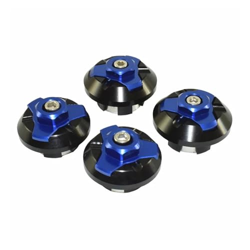 SJSJJAH Waase for 250R EX 250R 2008 2009 2010 2011 2012 4 stücke Rahmen Loch Kappe Abdeckung Stecker Bolzen Decoractive Kappe Verkleidung(Blue) von SJSJJAH