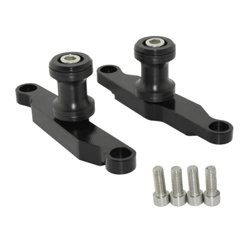 SJSJJAH Waase for YZF R6 2017 2018 2019 2020 2021 Block Rahmen Schwinge Schwinge Spool Slider Adapter Halterungen(Black) von SJSJJAH