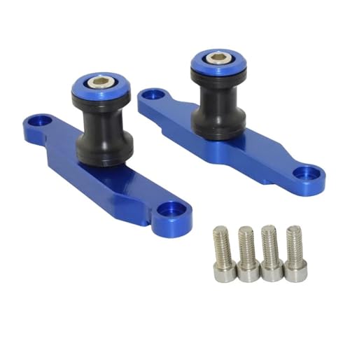 SJSJJAH Waase for YZF R6 2017 2018 2019 2020 2021 Block Rahmen Schwinge Schwinge Spool Slider Adapter Halterungen(Blue) von SJSJJAH
