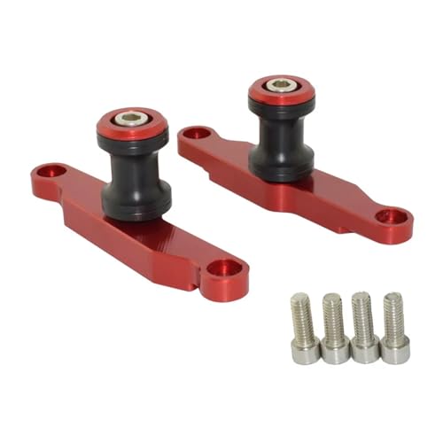 SJSJJAH Waase for YZF R6 2017 2018 2019 2020 2021 Block Rahmen Schwinge Schwinge Spool Slider Adapter Halterungen(Red) von SJSJJAH