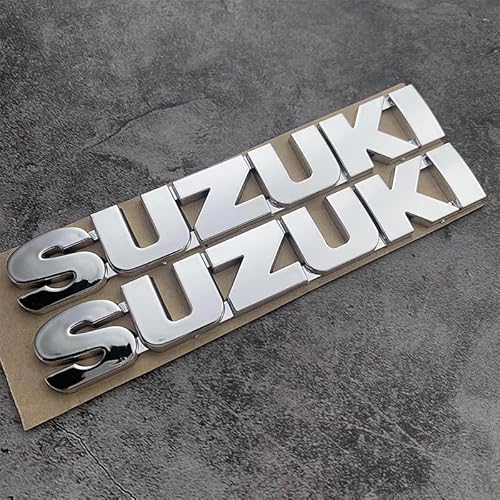 Auto Emblem für Suzuki Jimny 2018-2023, Metall-Buchstaben Logo Aufkleber Schriftzug Abzeichen Metalldekoration Zubehör,B-Silver von SJSMZX