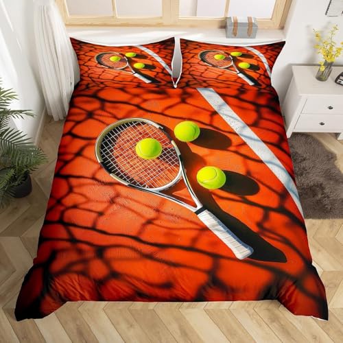 SJSXWQN Bettwäsche 135x200 Tennis Bettwäsche-Set mit Reißverschluss Schließung für Kinder Mädchen Weicher Atmungsaktive Mikrofaser Bettbezug + 2 Kopfkissenbezug 80x80 cm SJSXWQN Bettwäsche 135x200 Tennis Bettwäsche-Set mit Reißverschluss Schließung für Kinder Mädchen Weicher Atmungsaktive Mikrofaser Bettbezug + 2 Kopfkissenbezug 80x80 cm von SJSXWQN
