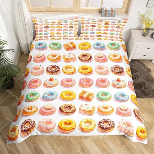SJSXWQN Bettwäsche 155x220 Donuts Bettwäsche-Set mit Reißverschluss Schließung für Kinder Jugendliche Weicher Atmungsaktive Mikrofaser Bettbezug + 2 Kopfkissenbezug 80x80 cm SJSXWQN Bettwäsche 155x220 Donuts Bettwäsche-Set mit Reißverschluss Schließung für Kinder Jugendliche Weicher Atmungsaktive Mikrofaser Bettbezug + 2 Kopfkissenbezug 80x80 cm von SJSXWQN