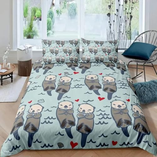 SJSXWQN Bettwäsche 155x220 Robbe Bettwäsche-Set mit Reißverschluss Schließung für Kinder Jugendliche Weicher Atmungsaktive Mikrofaser Bettbezug + 2 Kopfkissenbezug 80x80 cm SJSXWQN Bettwäsche 155x220 Robbe Bettwäsche-Set mit Reißverschluss Schließung für Kinder Jugendliche Weicher Atmungsaktive Mikrofaser Bettbezug + 2 Kopfkissenbezug 80x80 cm von SJSXWQN