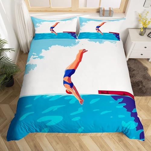 SJSXWQN Bettwäsche 200x200 Tauchen Bettwäsche-Set mit Reißverschluss Schließung für Erwachsene Kinder Weicher Atmungsaktive Mikrofaser Bettbezug + 2 Kopfkissenbezug 80x80 cm SJSXWQN Bettwäsche 200x200 Tauchen Bettwäsche-Set mit Reißverschluss Schließung für Erwachsene Kinder Weicher Atmungsaktive Mikrofaser Bettbezug + 2 Kopfkissenbezug 80x80 cm von SJSXWQN