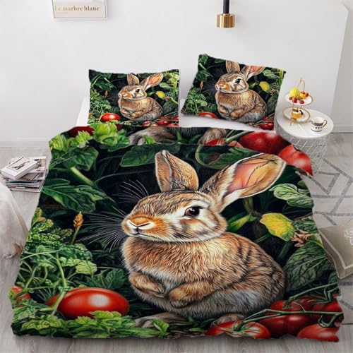 SJSXWQN Bettwäsche 200x220 Braunes Kaninchen Bettwäsche-Set mit Reißverschluss Schließung für Erwachsene Kinder Weicher Atmungsaktive Mikrofaser Bettbezug + 2 Kopfkissenbezug 80x80 cm SJSXWQN Bettwäsche 200x220 Braunes Kaninchen Bettwäsche-Set mit Reißverschluss Schließung für Erwachsene Kinder Weicher Atmungsaktive Mikrofaser Bettbezug + 2 Kopfkissenbezug 80x80 cm von SJSXWQN
