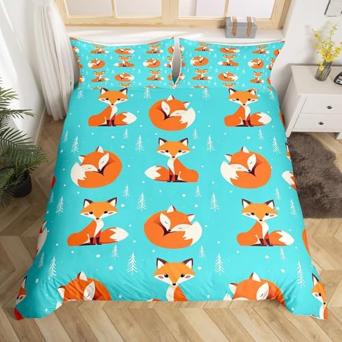 SJSXWQN Bettwäsche 200x220 GrüNer Fuchs Bettwäsche-Set mit Reißverschluss Schließung für Erwachsene Kinder Weicher Atmungsaktive Mikrofaser Bettbezug + 2 Kopfkissenbezug 80x80 cm SJSXWQN Bettwäsche 200x220 GrüNer Fuchs Bettwäsche-Set mit Reißverschluss Schließung für Erwachsene Kinder Weicher Atmungsaktive Mikrofaser Bettbezug + 2 Kopfkissenbezug 80x80 cm von SJSXWQN