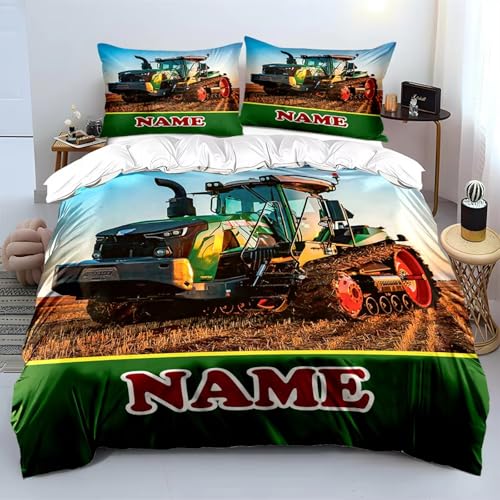 SJSXWQN Bettwäsche 200x220 GrüNer Traktor Bettwäsche-Set mit Reißverschluss Schließung für Erwachsene Kinder Weicher Atmungsaktive Mikrofaser Bettbezug + 2 Kopfkissenbezug 80x80 cm SJSXWQN Bettwäsche 200x220 GrüNer Traktor Bettwäsche-Set mit Reißverschluss Schließung für Erwachsene Kinder Weicher Atmungsaktive Mikrofaser Bettbezug + 2 Kopfkissenbezug 80x80 cm von SJSXWQN
