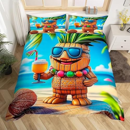 SJSXWQN Bettwäsche 200x220 Hawaii-Strand Bettwäsche-Set mit Reißverschluss Schließung für Erwachsene Kinder Weicher Atmungsaktive Mikrofaser Bettbezug + 2 Kopfkissenbezug 80x80 cm SJSXWQN Bettwäsche 200x220 Hawaii-Strand Bettwäsche-Set mit Reißverschluss Schließung für Erwachsene Kinder Weicher Atmungsaktive Mikrofaser Bettbezug + 2 Kopfkissenbezug 80x80 cm von SJSXWQN