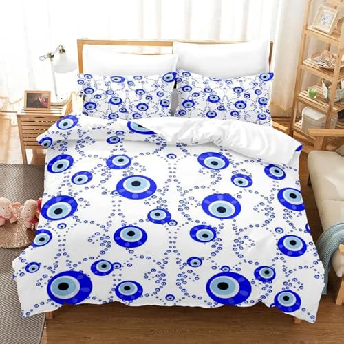 SJSXWQN Bettwäsche 220x240 Blaue Augen Bettwäsche-Set mit Reißverschluss Schließung für Erwachsene Kinder Weicher Atmungsaktive Mikrofaser Bettbezug + 2 Kopfkissenbezug 80x80 cm SJSXWQN Bettwäsche 220x240 Blaue Augen Bettwäsche-Set mit Reißverschluss Schließung für Erwachsene Kinder Weicher Atmungsaktive Mikrofaser Bettbezug + 2 Kopfkissenbezug 80x80 cm von SJSXWQN