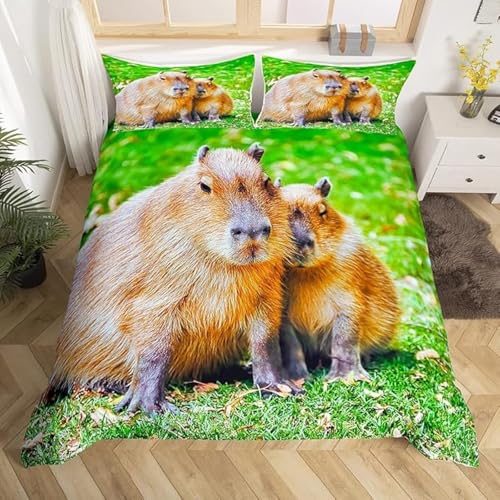 SJSXWQN Bettwäsche 220x240 SüßEs Wasserschwein Bettwäsche-Set mit Reißverschluss Schließung für Erwachsene Kinder Weicher Atmungsaktive Mikrofaser Bettbezug + 2 Kopfkissenbezug 80x80 cm SJSXWQN Bettwäsche 220x240 SüßEs Wasserschwein Bettwäsche-Set mit Reißverschluss Schließung für Erwachsene Kinder Weicher Atmungsaktive Mikrofaser Bettbezug + 2 Kopfkissenbezug 80x80 cm von SJSXWQN