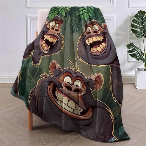 SJSXWQN Decke AFFE Kuscheldecke Flauschig für Couch und Bett Weich Warme Mikrofaser Wohndecke Fleecedecke als Tagesdecke Sofadecke Couchdecke - 180x240 cm SJSXWQN Decke AFFE Kuscheldecke Flauschig für Couch und Bett Weich Warme Mikrofaser Wohndecke Fleecedecke als Tagesdecke Sofadecke Couchdecke - 180x240 cm von SJSXWQN