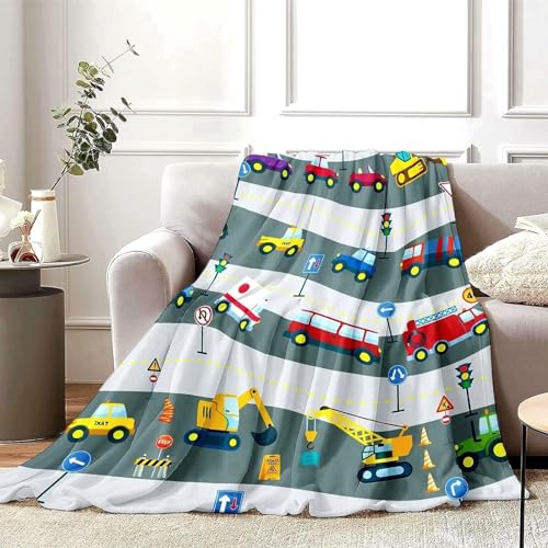 SJSXWQN Decke Graues Auto Kuscheldecke Flauschig Extra Weich Warme Mikrofaser Wohndecke Fleecedecke für Tagesdecke Sofadecke Couchdecke Bettüberwurf - 130x150 cm von SJSXWQN