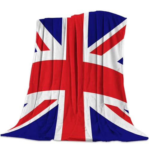 SJSXWQN Decke Union Flag Kuscheldecke Flauschig für Couch und Bett Weich Warme Mikrofaser Wohndecke Fleecedecke als Tagesdecke Sofadecke Couchdecke - 180x240 cm von SJSXWQN