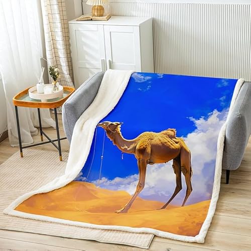SJSXWQN Decke WüStenkamel Kuscheldecke Flauschig für Couch und Bett Weich Warme Mikrofaser Wohndecke Fleecedecke als Tagesdecke Sofadecke Couchdecke - 180x240 cm SJSXWQN Decke WüStenkamel Kuscheldecke Flauschig für Couch und Bett Weich Warme Mikrofaser Wohndecke Fleecedecke als Tagesdecke Sofadecke Couchdecke - 180x240 cm von SJSXWQN