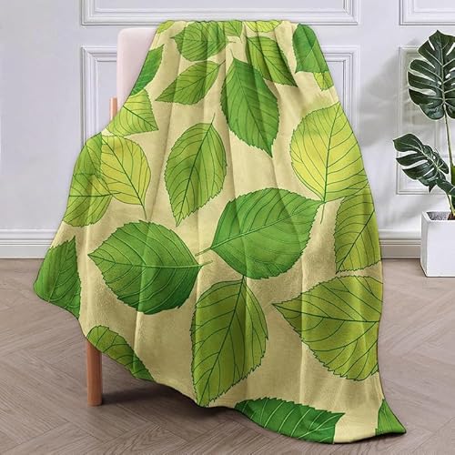SJSXWQN Kuscheldecke GrüNe BläTter Kuscheldecke Flauschig für Couch und Bett Weich Warme Mikrofaser Wohndecke Fleecedecke als Tagesdecke Sofadecke Couchdecke - 150x200 cm SJSXWQN Kuscheldecke GrüNe BläTter Kuscheldecke Flauschig für Couch und Bett Weich Warme Mikrofaser Wohndecke Fleecedecke als Tagesdecke Sofadecke Couchdecke - 150x200 cm von SJSXWQN