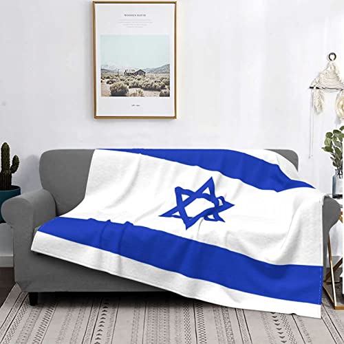 SJSXWQN Kuscheldecke Israel Flag Kuscheldecke Flauschig Extra Weich Warme Mikrofaser Wohndecke Fleecedecke als Tagesdecke Sofadecke Couchdecke Bettüberwurf - 200x230 cm von SJSXWQN