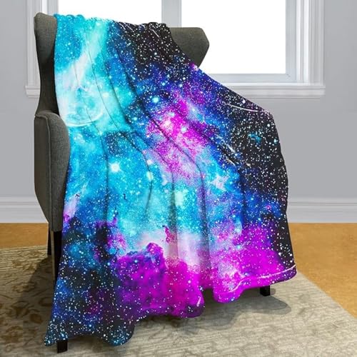 SJSXWQN Kuscheldecke Sternenhimmel Kuscheldecke Flauschig für Couch und Bett Weich Warme Mikrofaser Wohndecke Fleecedecke als Tagesdecke Sofadecke Couchdecke - 150x200 cm von SJSXWQN
