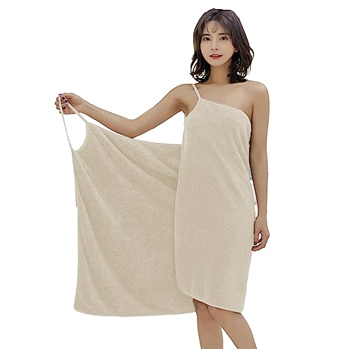 SJTJSPX Saunakilt Damen Saunatuch Weich Bademantel Sling Baderock Wrap Tragbar Badetuch Frauen Saunahandtuch Mikrofaser Duschtuch für Dusche Pool Spa Badezimmer(Geeignet für unter 60kg) von SJTJSPX