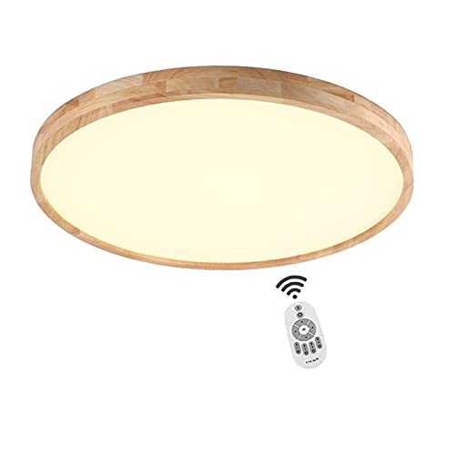 SJUN Deckenleuchte Holz Lampe Rund Holzlampe Dimmbar Mit Fernbedienung Eiche Deckenlampe Schlafzimmer Vintage Leuchte Decke Licht Retro Mit Led Rustikal Zimmerlampe Küchenleuchte (Color : 40cm 20w) SJUN Deckenleuchte Holz Lampe Rund Holzlampe Dimmbar Mit Fernbedienung Eiche Deckenlampe Schlafzimmer Vintage Leuchte Decke Licht Retro Mit Led Rustikal Zimmerlampe Küchenleuchte (Color : 40cm 20w) von SJUN