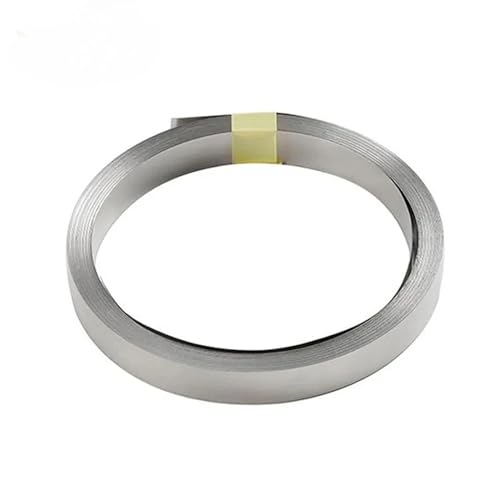 Vernickelter Stahlstreifen for 18650-Punktschweißen, 0,12–0,2 mm x 5–10 mm, Silber, 10-m-Rolle (0,2 x 8 mm)(0.12x10mm) von SJZHUYUE