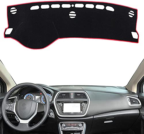 Auto Armaturenbrett Abdeckung für Suzuki SX4 S Cross 2014 2015 2016 2017 2018, Center Konsole Armaturenbrett Matte Sonnenschutz Rutschfeste Innen Styling Zubehör von SJZT