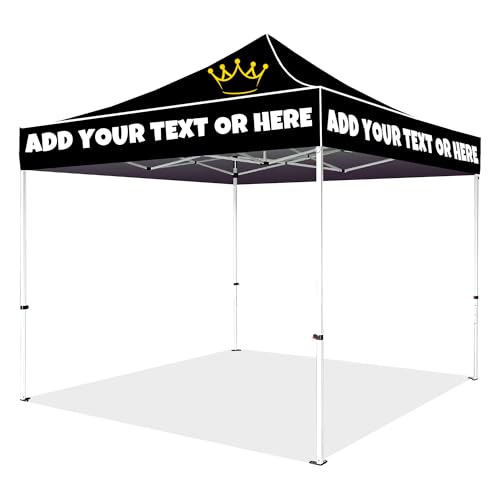 Personalisierter Pop Up Pavillon mit Logo, strapazierfähiges, wasserfestes Pop-up-Zelt für den Außenbereich mit personalisiertem Druck für Messen, Bauernmärkte, Veranstaltungsstände im Freien von SJZUISL