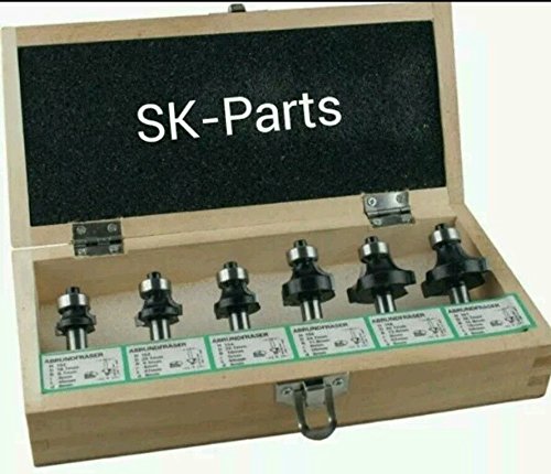 Edessö HW Abrundfräser mit Anlaufring 6 teilig Satz Schaft 8mm von SK-Parts/Edessö