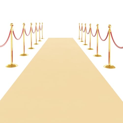 SK Studio Champagner Teppich Läufer Eventteppich Hochzeitsteppich VIP Event Teppich Rutschfester Red Carpet Empfangsteppich, 1 x 4.5 m SK Studio Champagner Teppich Läufer Eventteppich Hochzeitsteppich VIP Event Teppich Rutschfester Red Carpet Empfangsteppich, 1 x 4.5 m von SK Studio