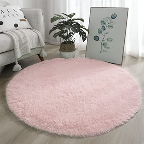 SK Studio Hochflor Teppich wohnzimmerteppich Rund Langflor Shaggy Teppiche für Schlafzimmer Kinderzimmer Rosa, 180cm SK Studio Hochflor Teppich wohnzimmerteppich Rund Langflor Shaggy Teppiche für Schlafzimmer Kinderzimmer Rosa, 180cm von SK Studio