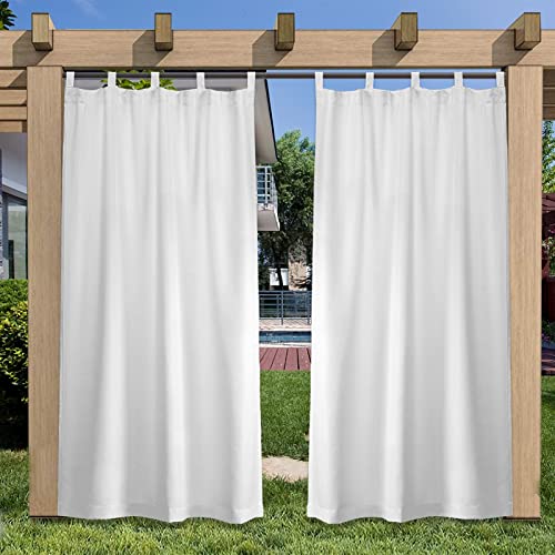 SK Studio Outdoor Vorhang Wasserdicht Terrasse Vorhänge mit Abnehmbaren Schlaufen Sonnenschutz Sichtschutz für Balkon Terrasse Garten Pavillon Strandhaus, 2 Stücke Weiss, 253x241cm SK Studio Outdoor Vorhang Wasserdicht Terrasse Vorhänge mit Abnehmbaren Schlaufen Sonnenschutz Sichtschutz für Balkon Terrasse Garten Pavillon Strandhaus, 2 Stücke Weiss, 253x241cm von SK Studio