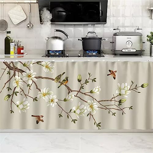 SK Studio Scheibengardinen Scheibengardine Landhausstil Fenstervorhang Privatsphäre Türvorhang für Schlafzimmer Tür Schrank Vorhang Stil 12, 80x80cm von SK Studio