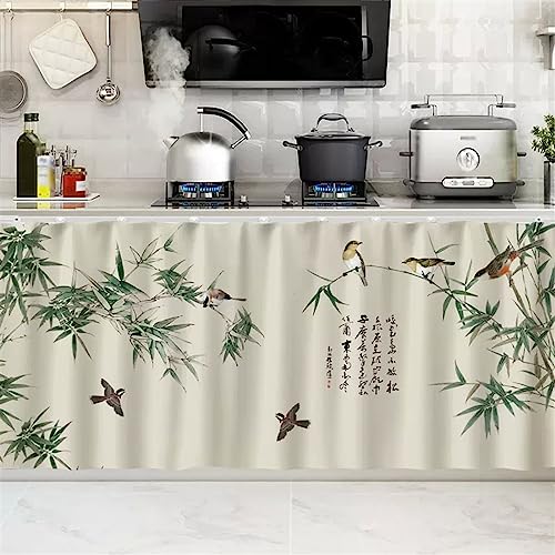 SK Studio Scheibengardinen Scheibengardine Landhausstil Fenstervorhang Privatsphäre Türvorhang für Schlafzimmer Tür Schrank Vorhang Stil 20, 40x80cm von SK Studio