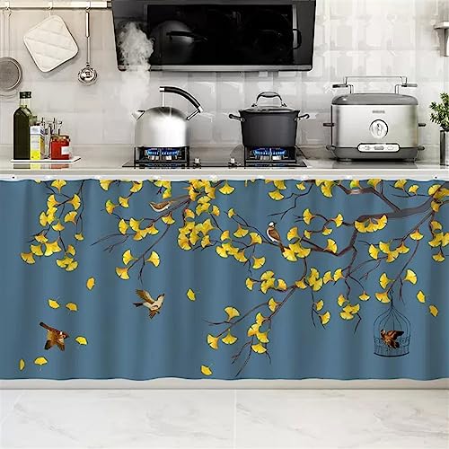 SK Studio Scheibengardinen Scheibengardine Landhausstil Fenstervorhang Privatsphäre Türvorhang für Schlafzimmer Tür Schrank Vorhang Stil 9, 70x80cm von SK Studio